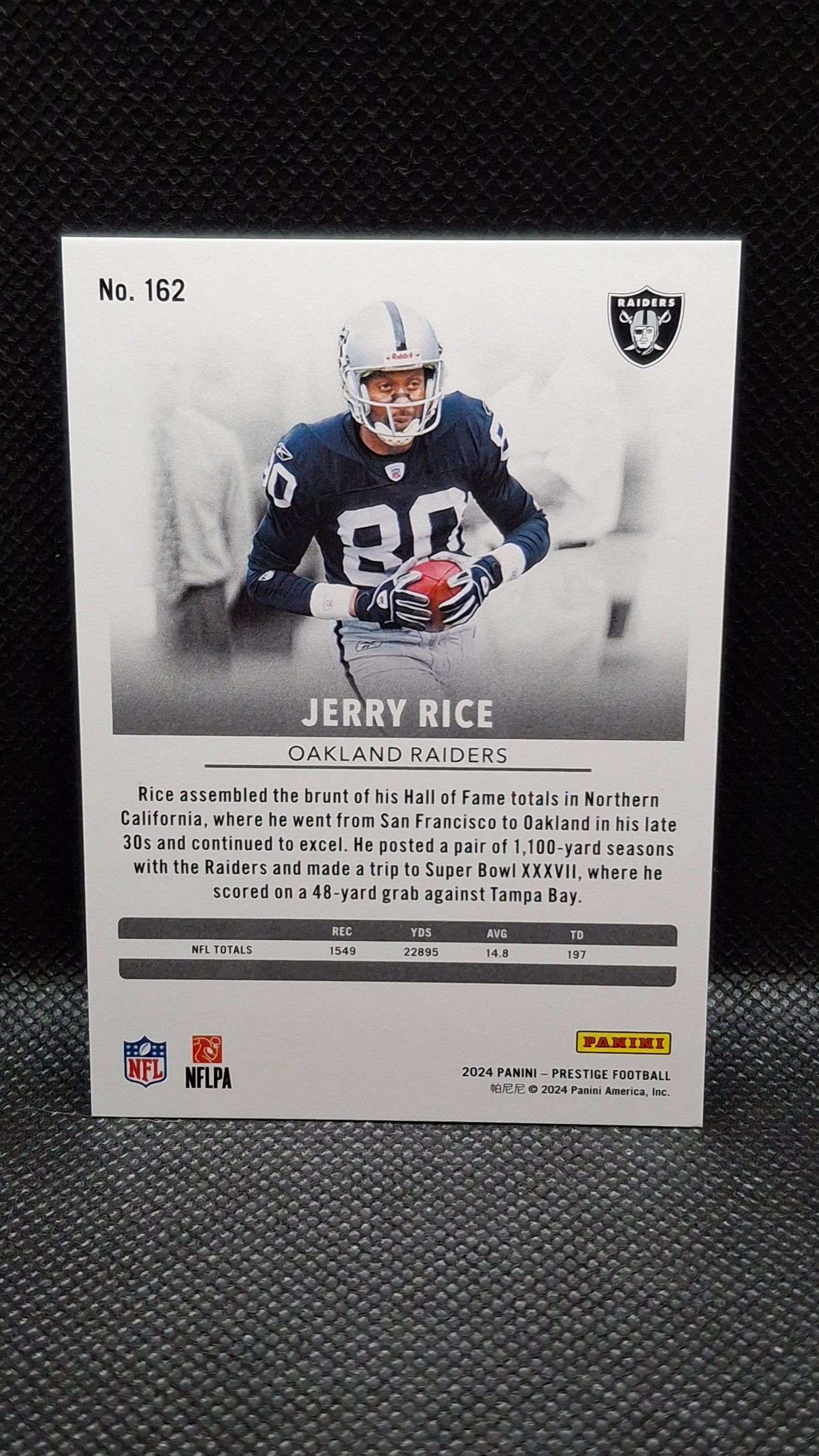 Jerry Rice (2024) Xtra Points Green Panini Prestige #162 #270/299