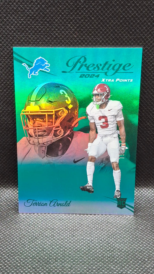 Terrion Arnold (RC) 2024 Panini Prestige Rookies #315 Detroit Lions Green #152/199