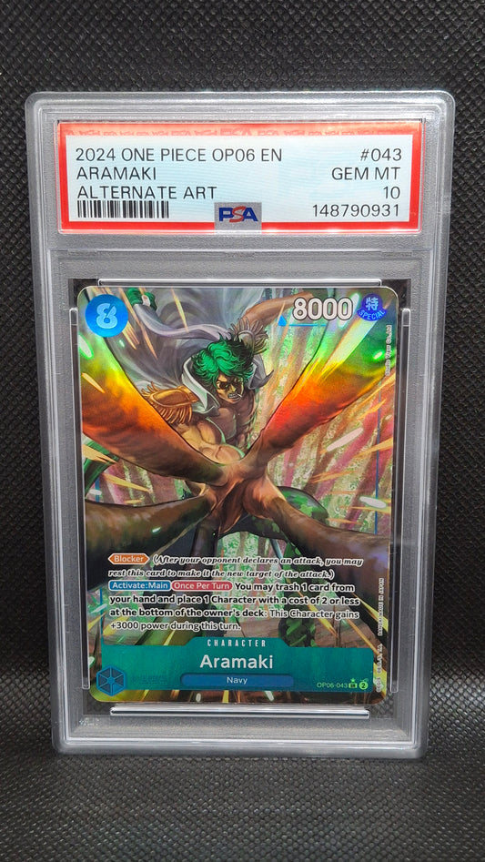 Aramaki Alt Art #043 2024 One Piece OP-06 PSA 10