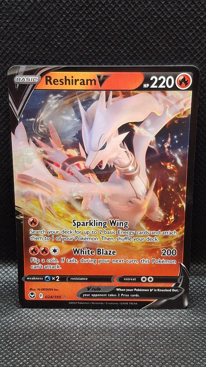 Reshiram V 024/195 Swsh12 Sword & Shield Silver Tempest Holo (2022)