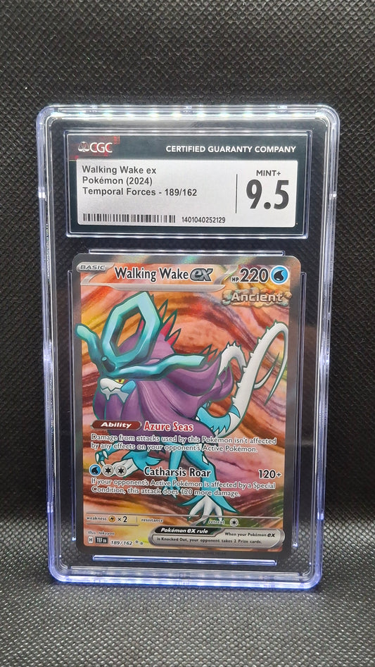 Walking Wake ex Pokémon (2024) Temporal Forces- 189/162 CGC 9.5