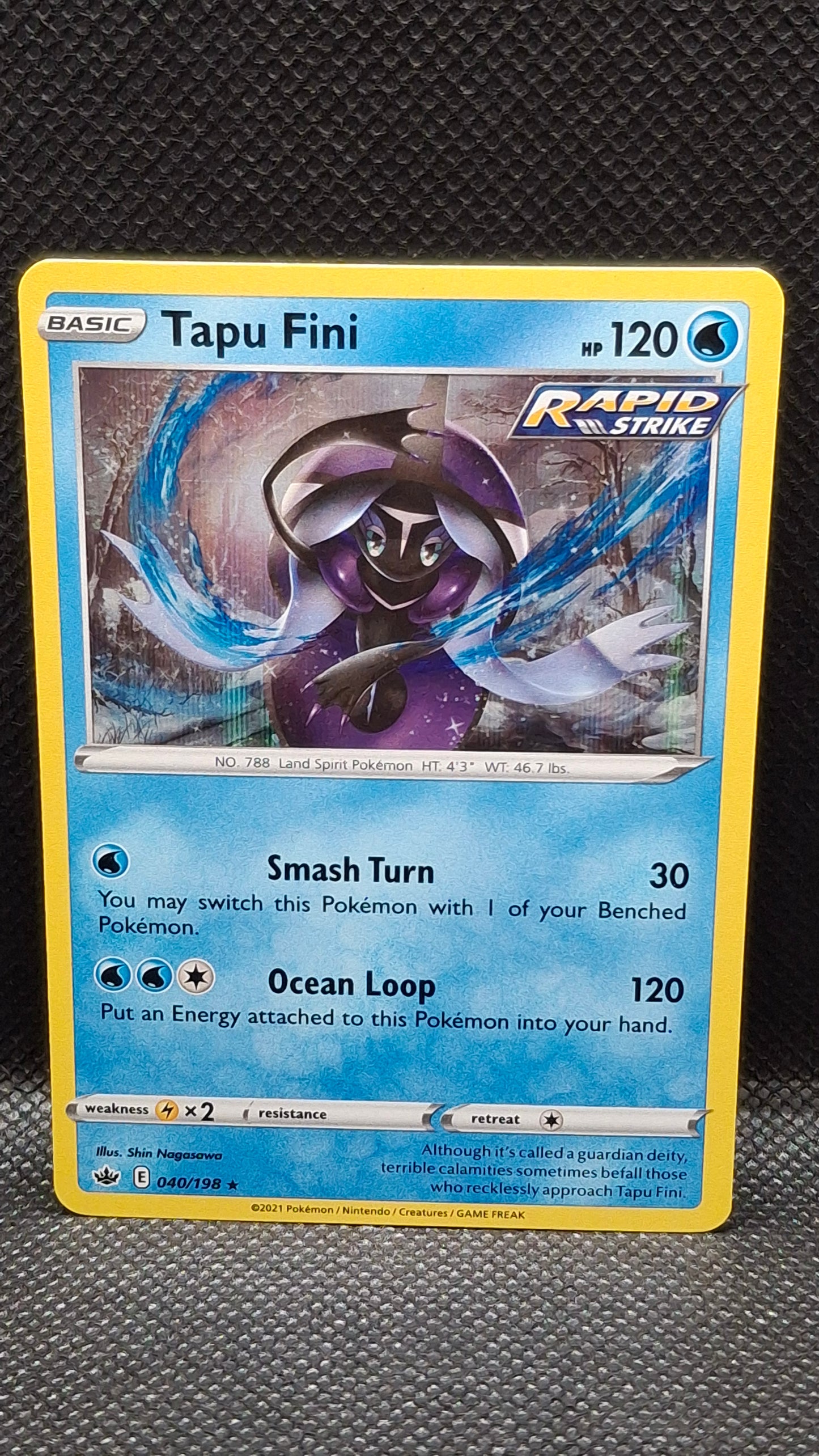 Tapu Fini 040/198 Reverse Holo Chilling Reign (2021)