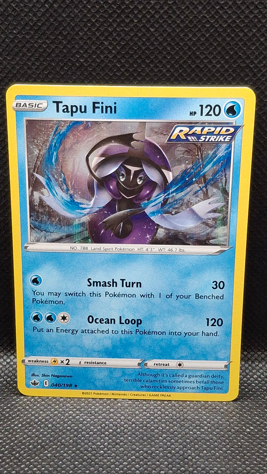 Tapu Fini 040/198 Reverse Holo Chilling Reign (2021)