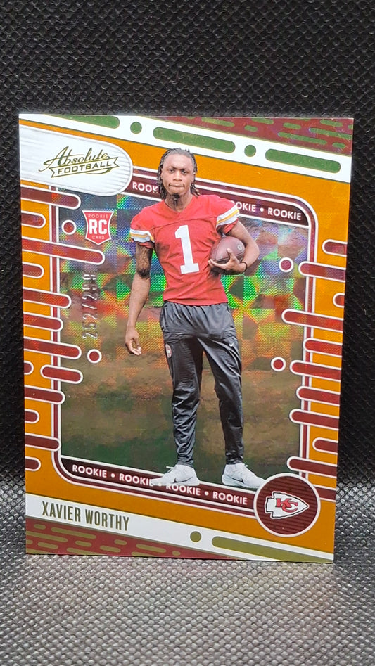 Xavier Worthy (2024) #128 Panini Absolute #252/299